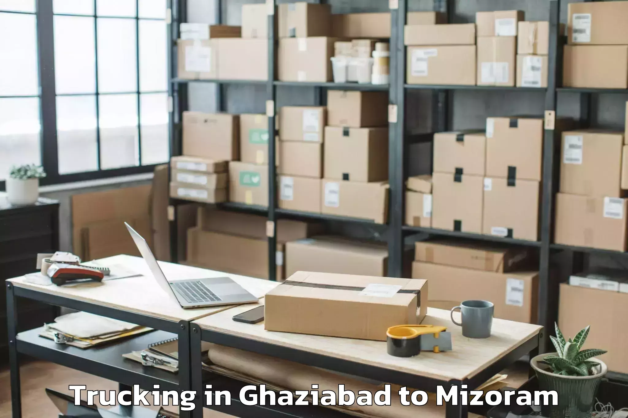 Ghaziabad to North Vanlaiphai Trucking Booking